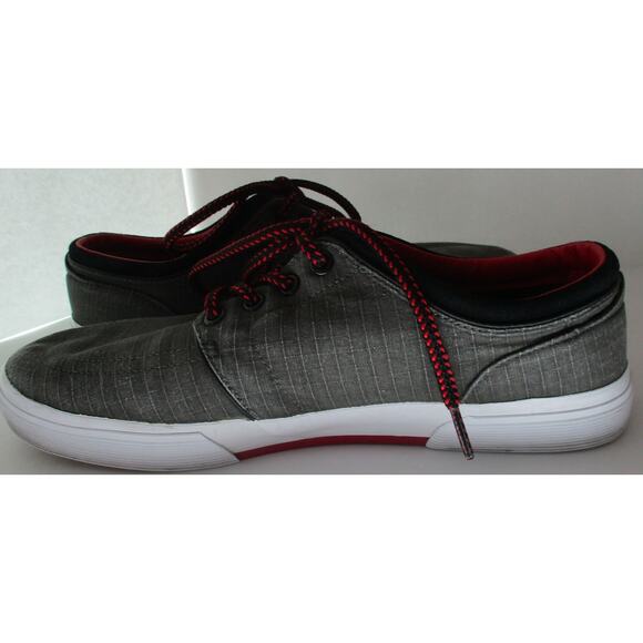 Ralph Lauren Polo Men's Faxon Gray Canvas Lace Sneakers Size 10.5D - Picture 9 of 10